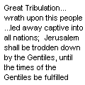 The Great Tribulation, wrath 'upon this people', the Jews